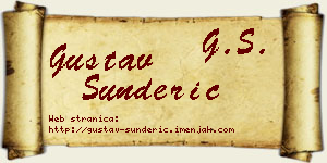 Gustav Šunderić vizit kartica